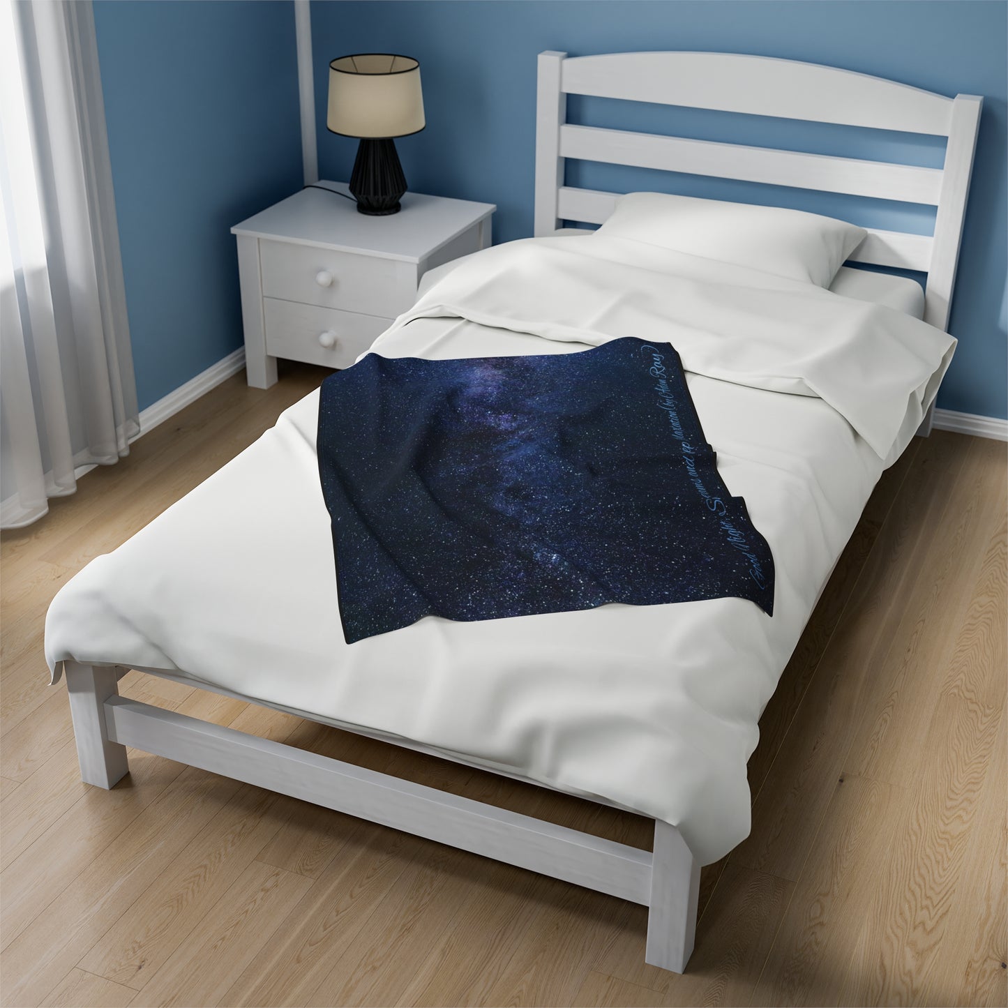 Good Night, Sweet dreams and Deep Relaxation (by Aden Ray) Space Velveteen Plush Blanket