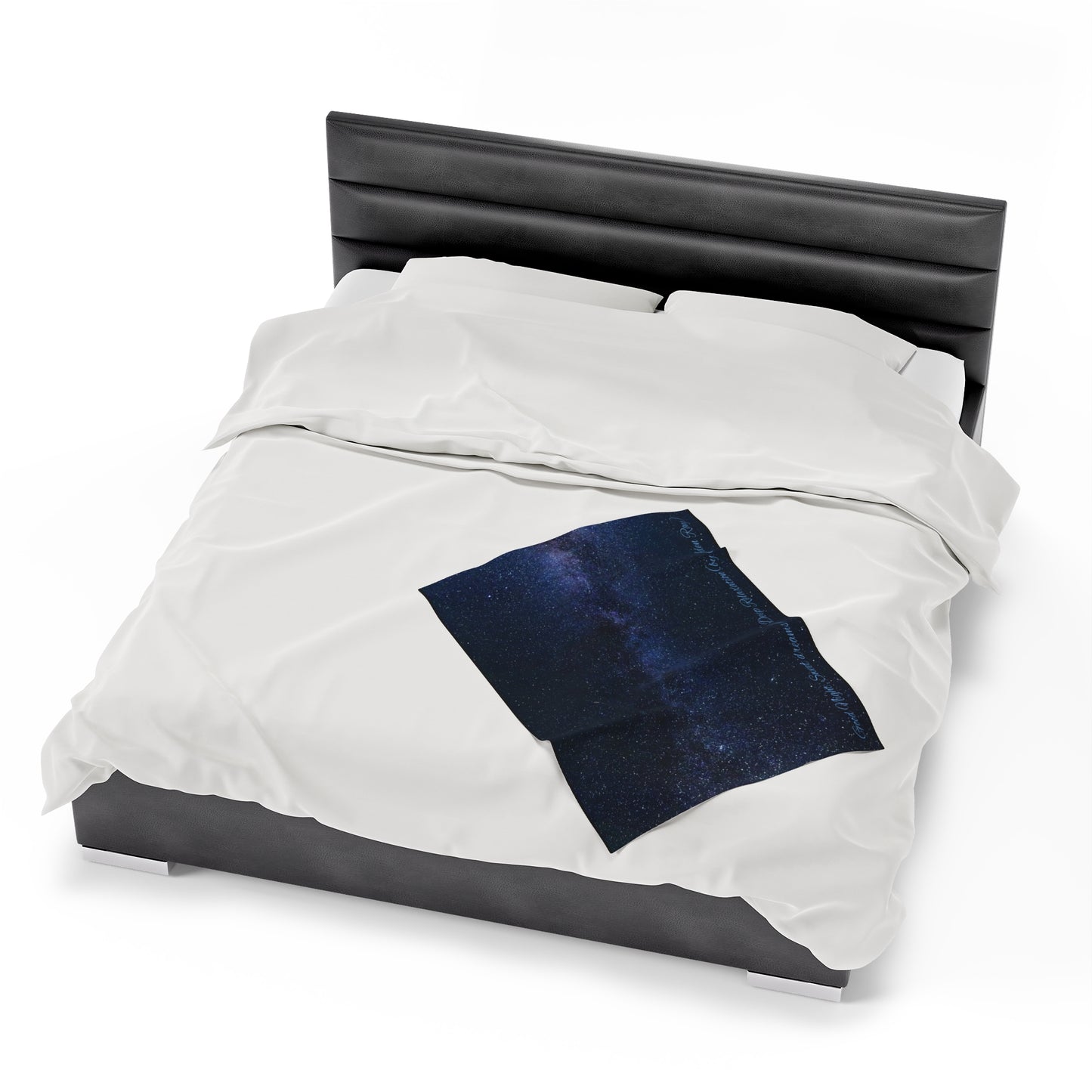Good Night, Sweet dreams and Deep Relaxation (by Aden Ray) Space Velveteen Plush Blanket