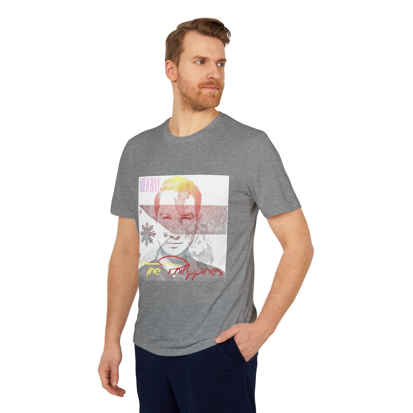 The Philippines adidas® Unisex Sport T-shirt by Aden Ray