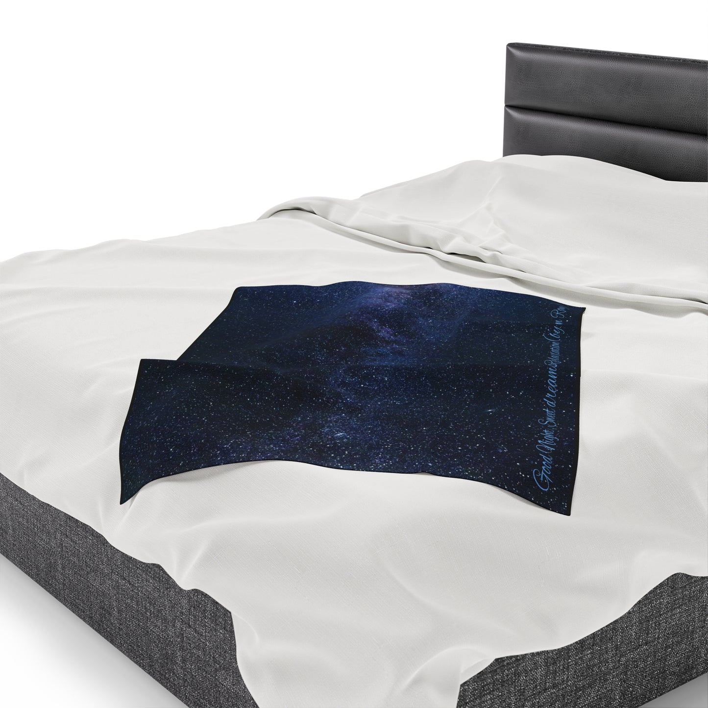 Good Night, Sweet dreams and Deep Relaxation (by Aden Ray) Space Velveteen Plush Blanket
