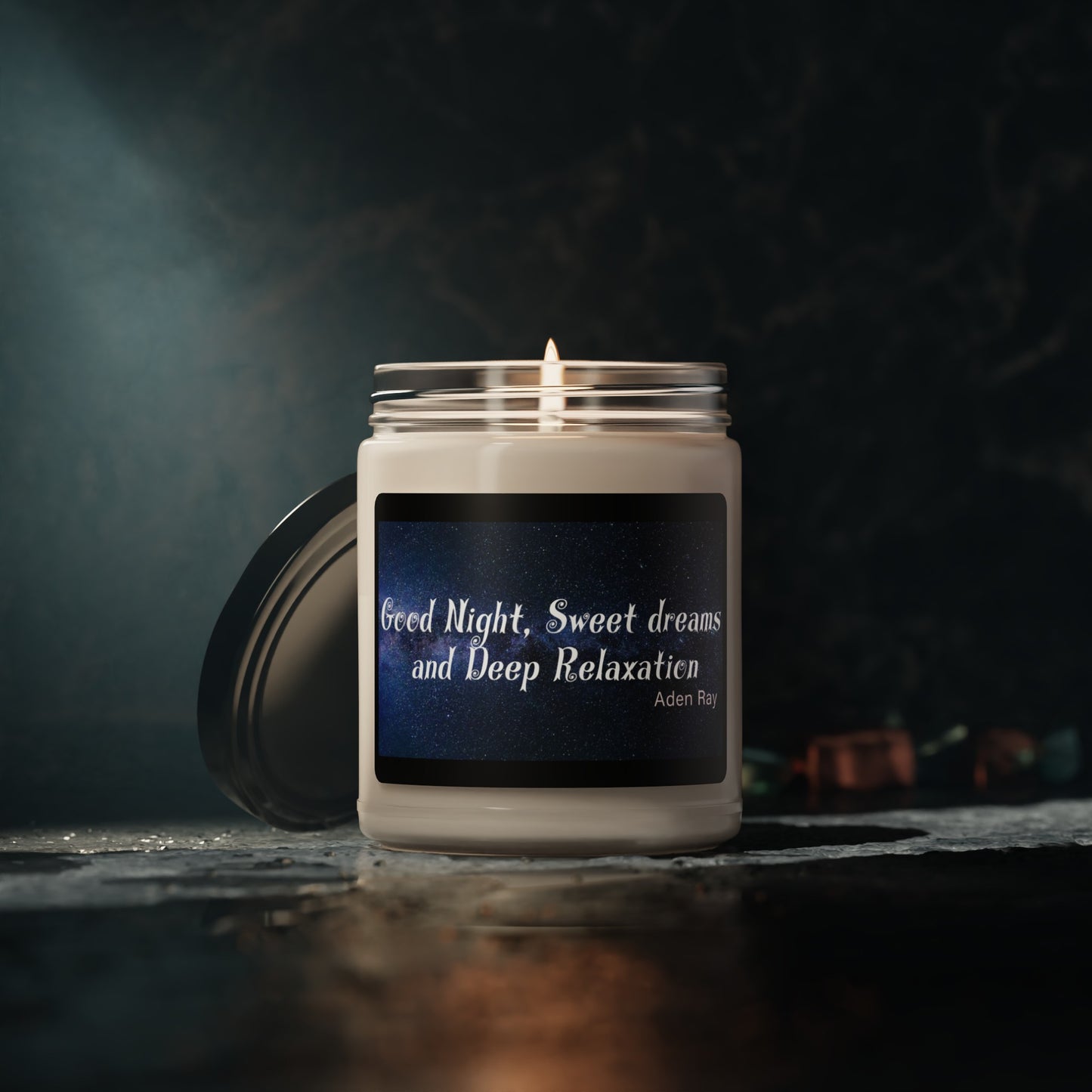 Good Night, Sweet dreams and Deep Relaxation by Aden Ray Scented Soy Candle, 9oz