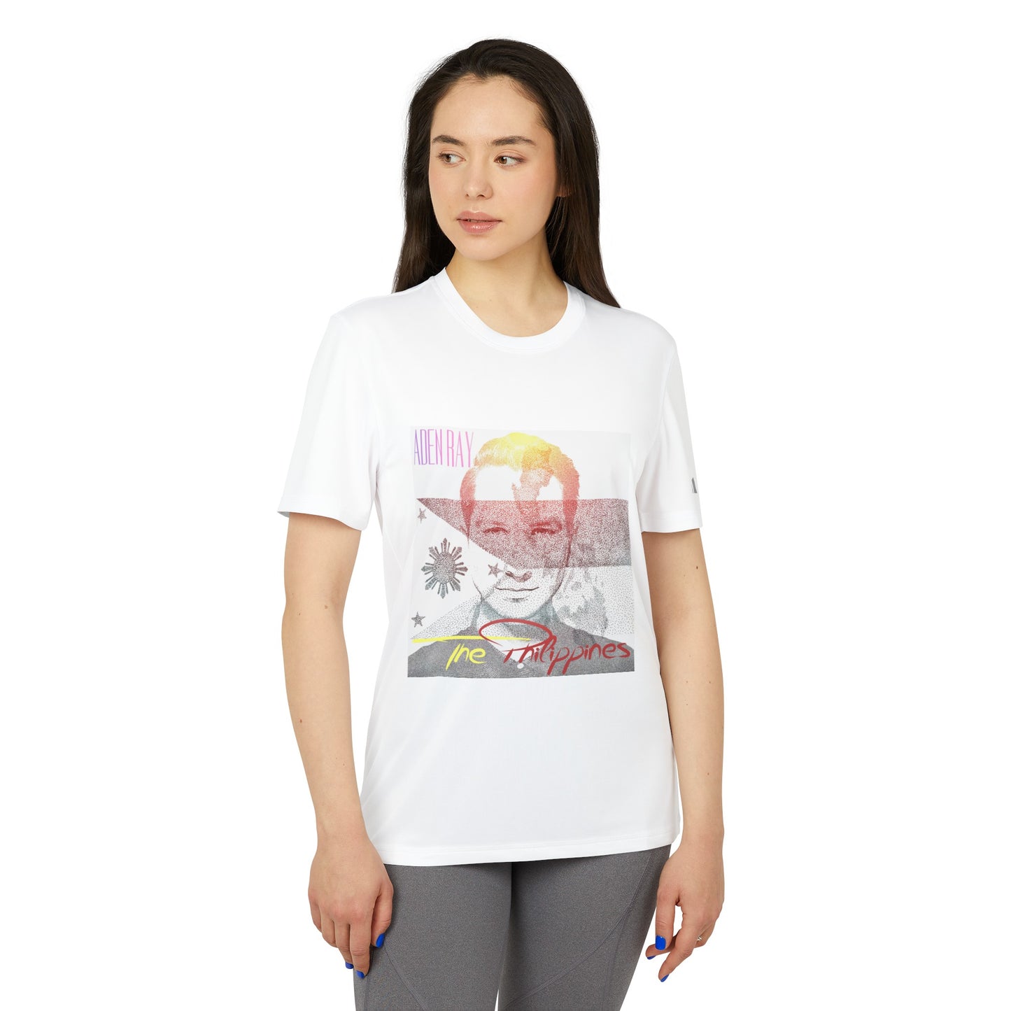 The Philippines adidas® Unisex Sport T-shirt by Aden Ray