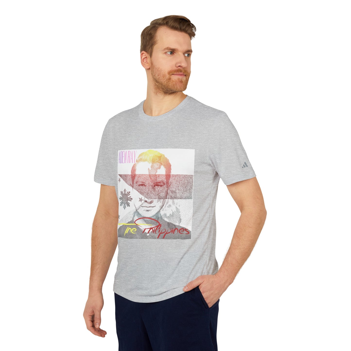 The Philippines adidas® Unisex Sport T-shirt by Aden Ray