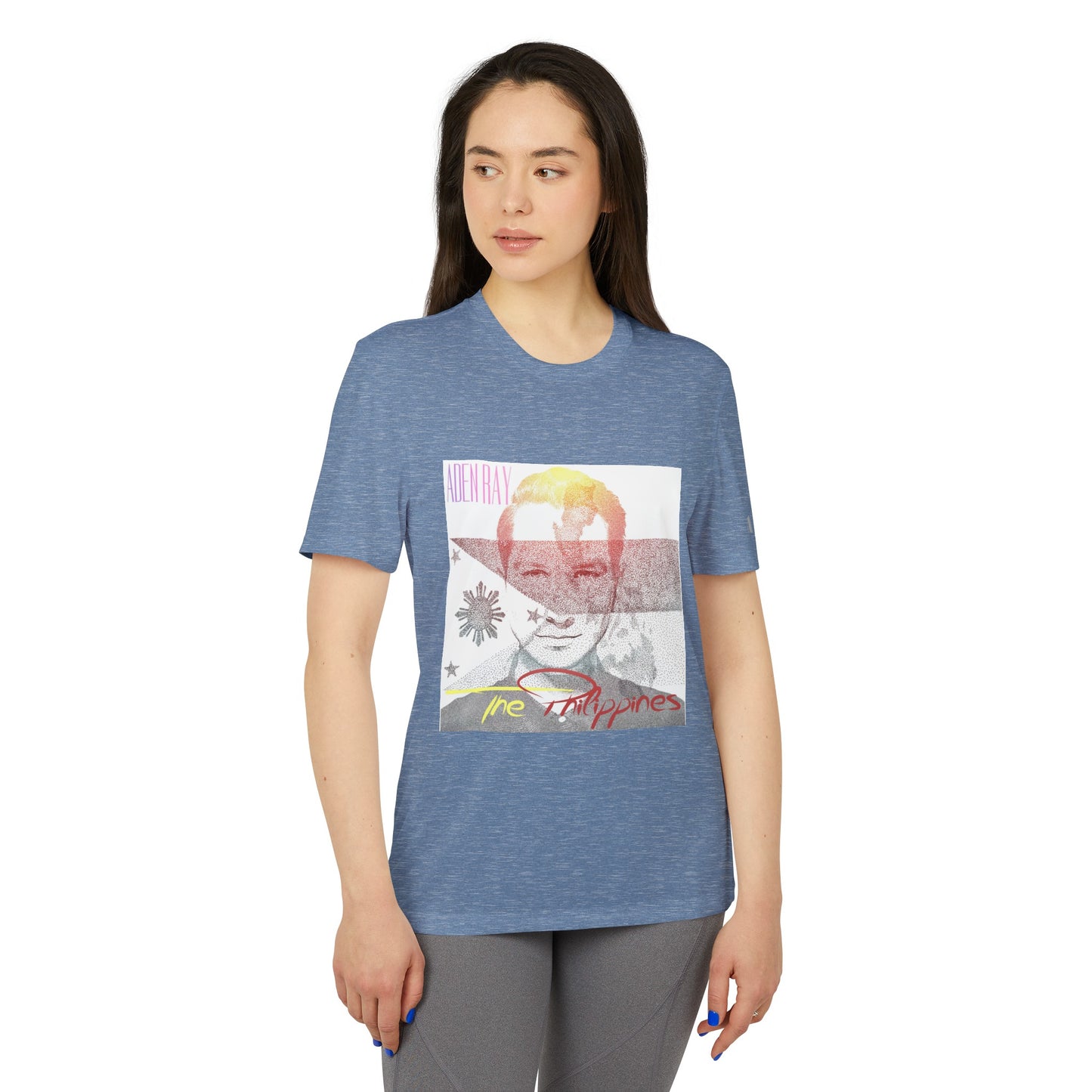 The Philippines adidas® Unisex Sport T-shirt by Aden Ray