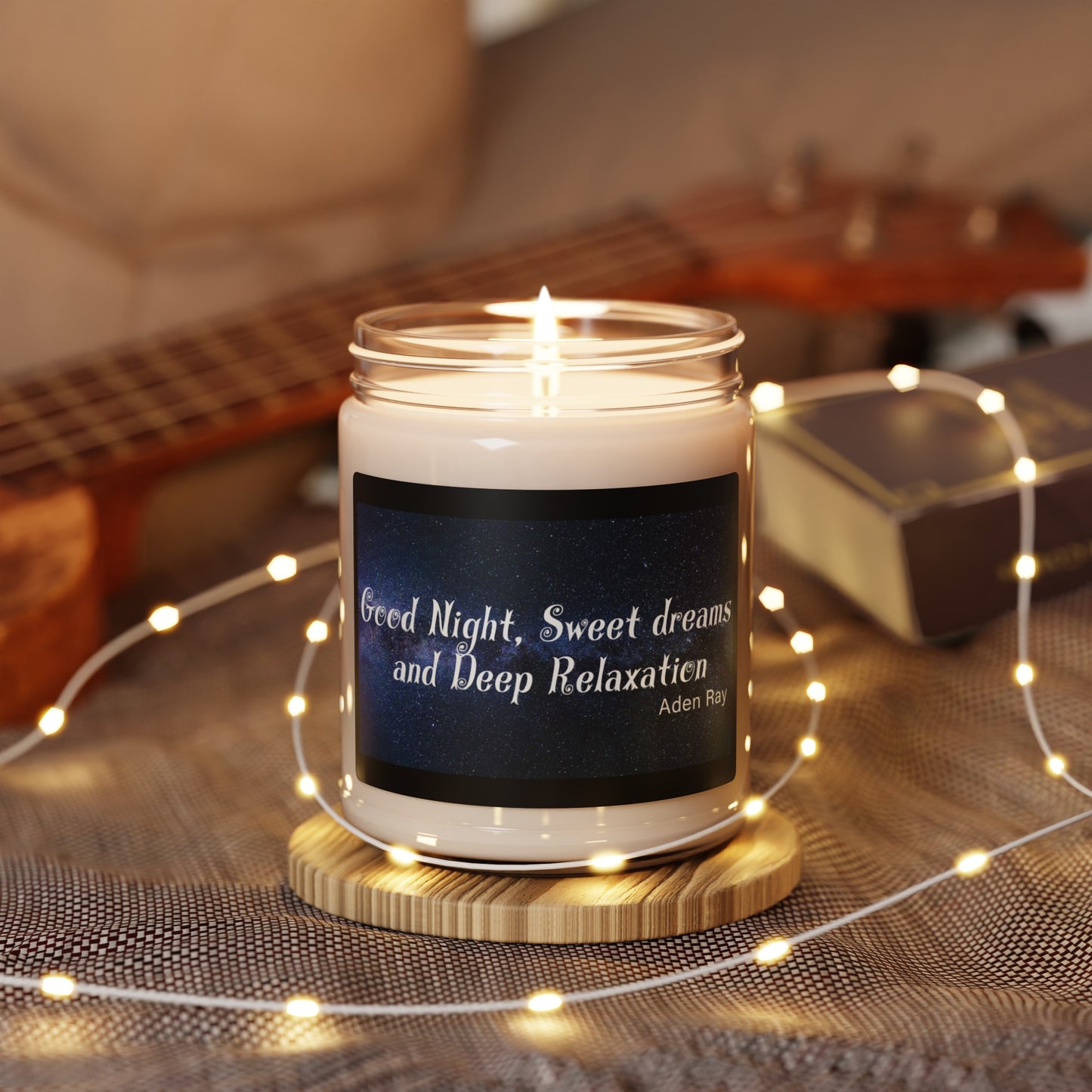 Good Night, Sweet dreams and Deep Relaxation by Aden Ray Scented Soy Candle, 9oz