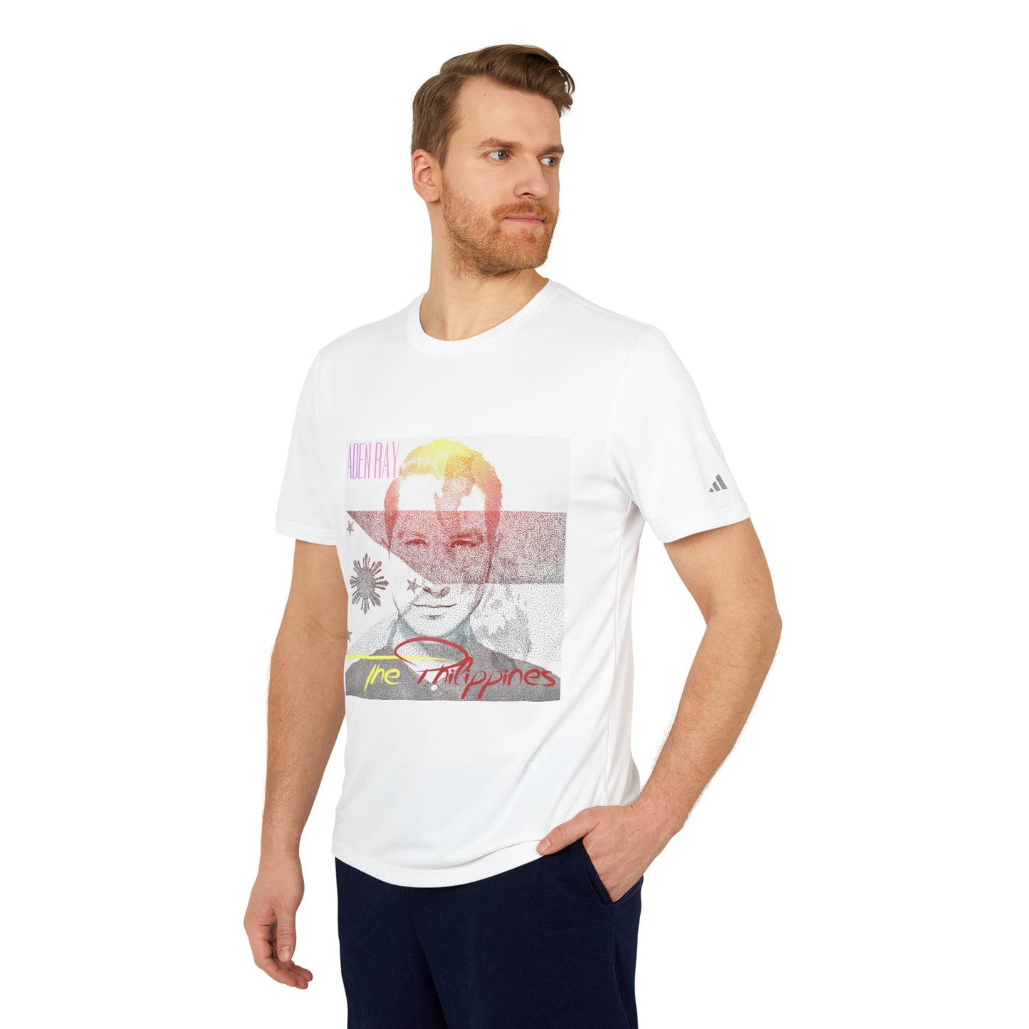 The Philippines adidas® Unisex Sport T-shirt by Aden Ray