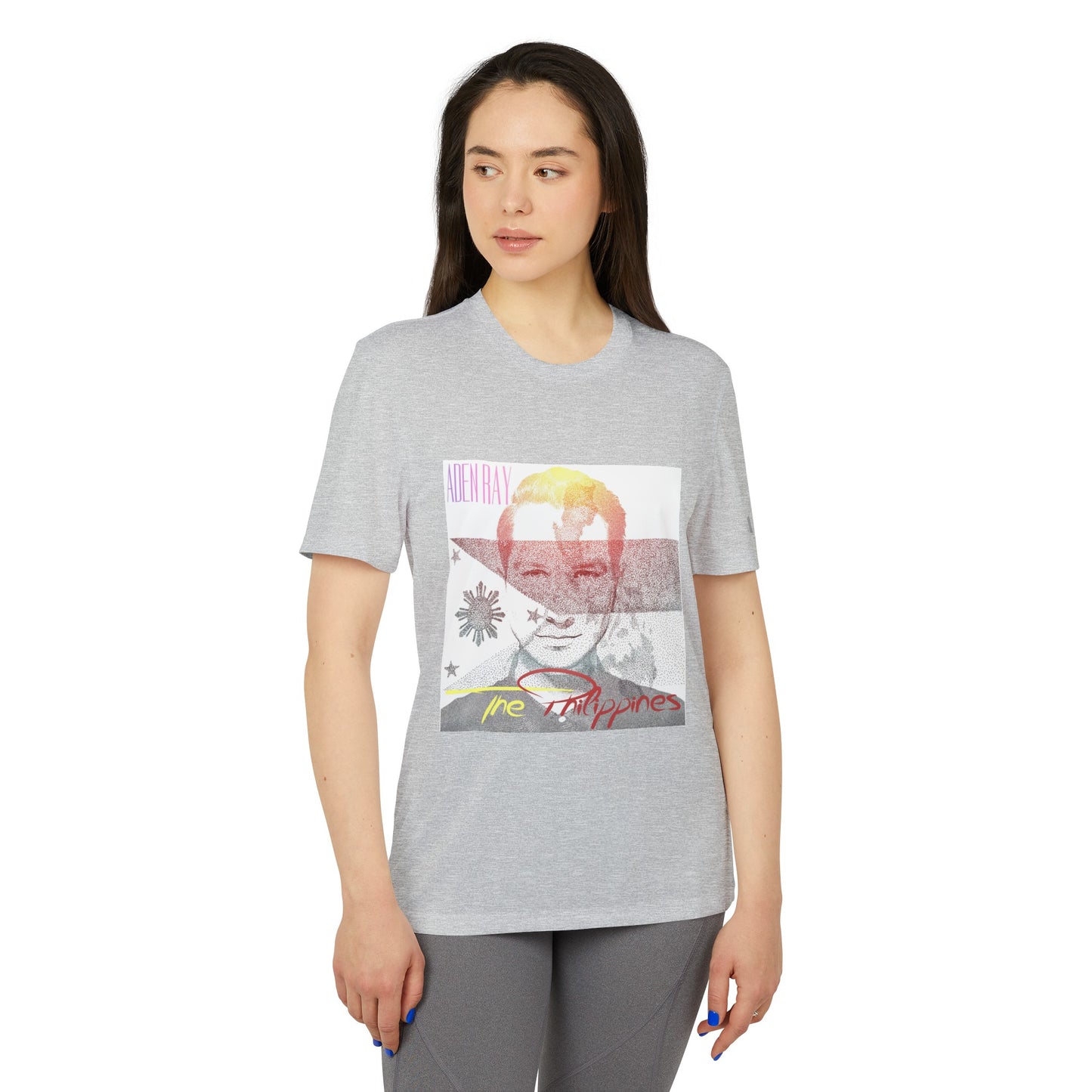 The Philippines adidas® Unisex Sport T-shirt by Aden Ray