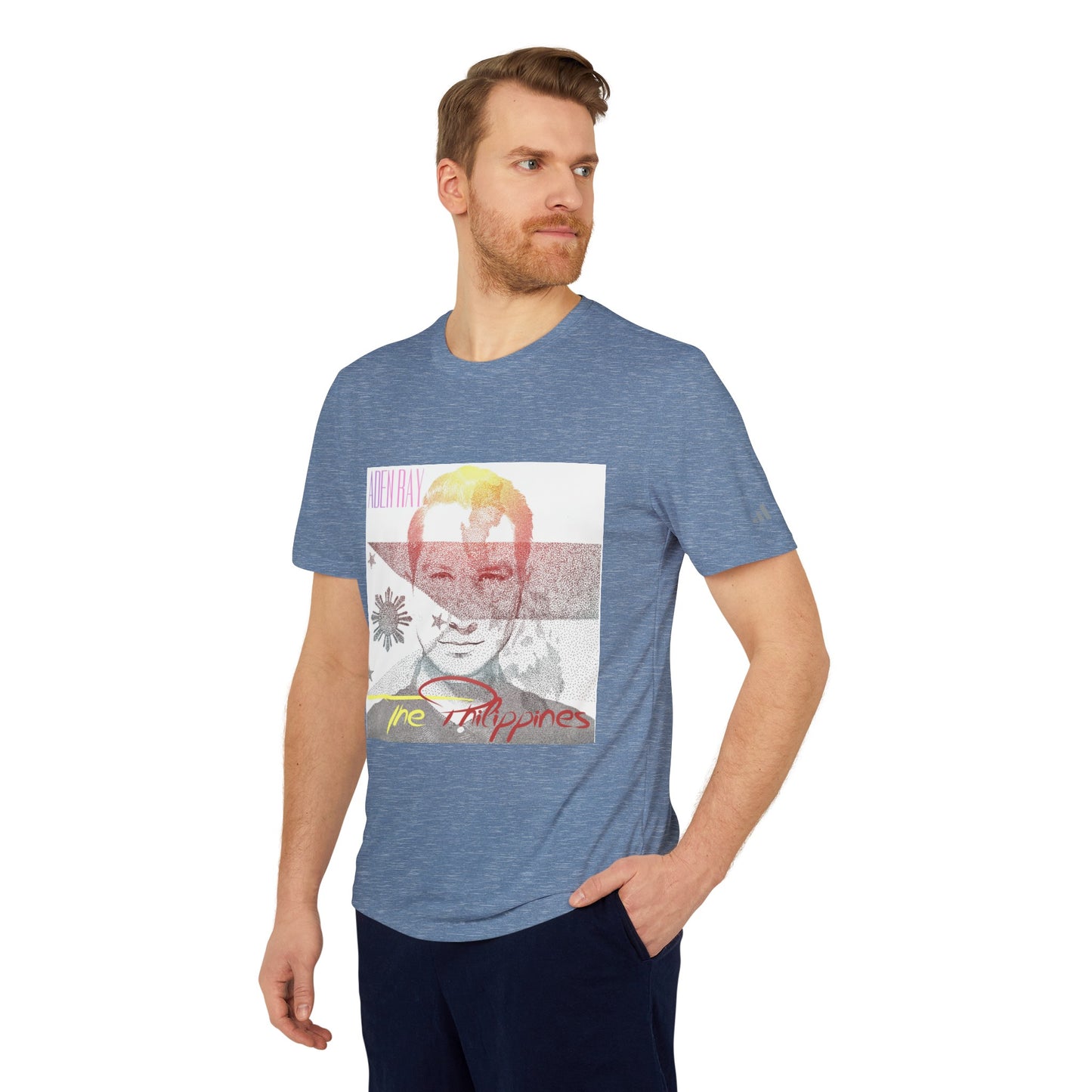The Philippines adidas® Unisex Sport T-shirt by Aden Ray