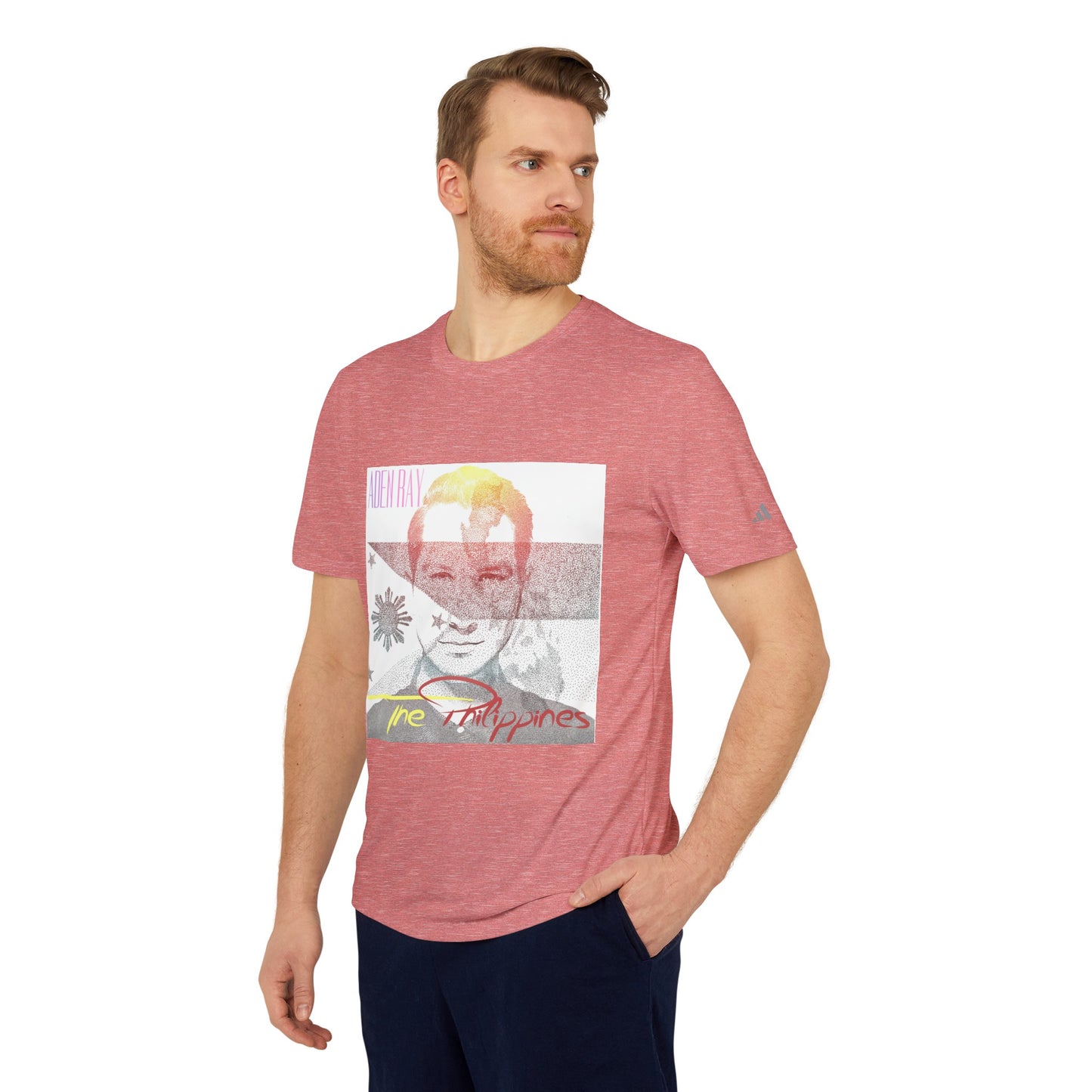 The Philippines adidas® Unisex Sport T-shirt by Aden Ray