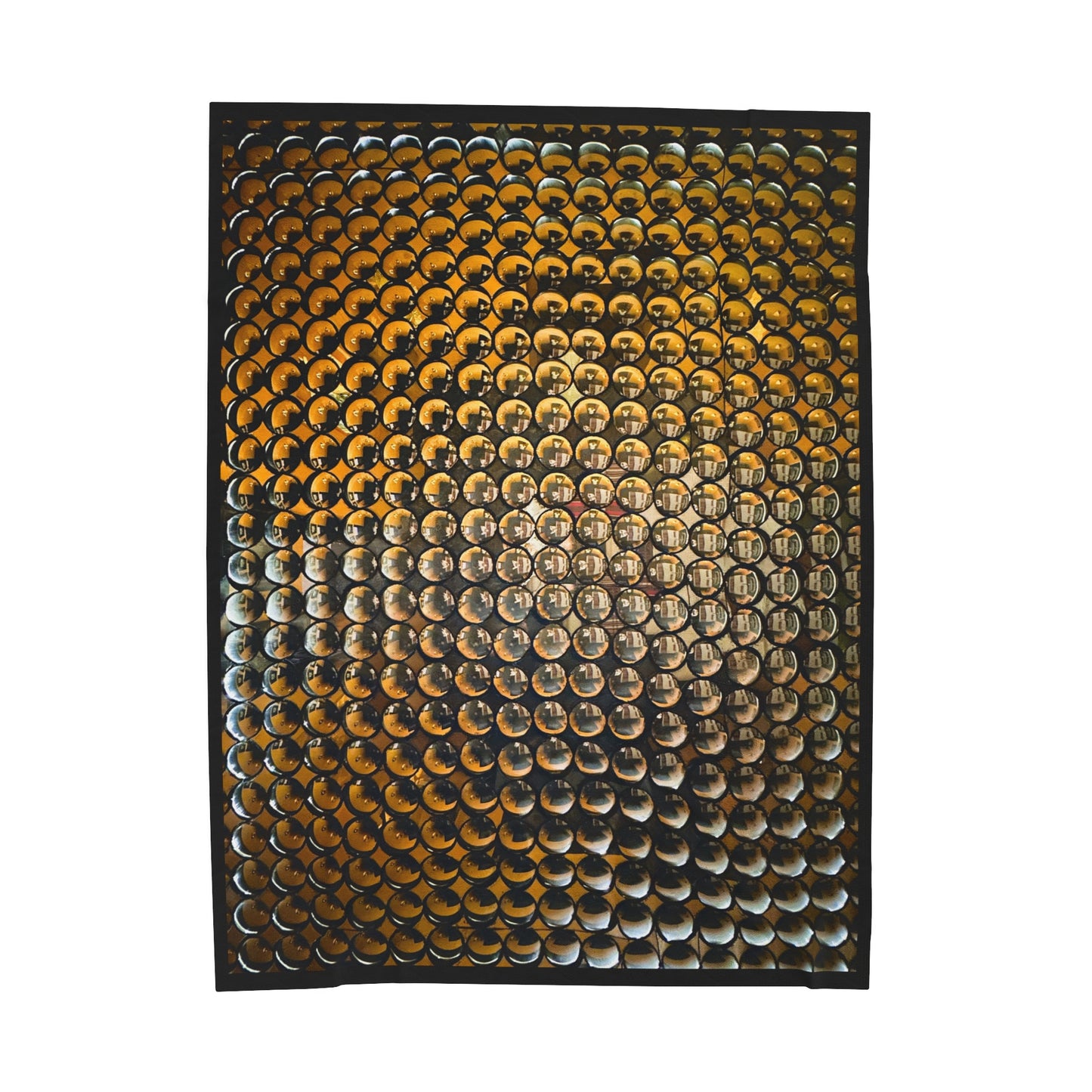 Exclusive Royal Gold and Black Velveteen Plush Hygge Blanket by Aden Ray