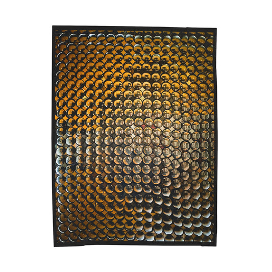 Exclusive Royal Gold and Black Velveteen Plush Hygge Blanket by Aden Ray