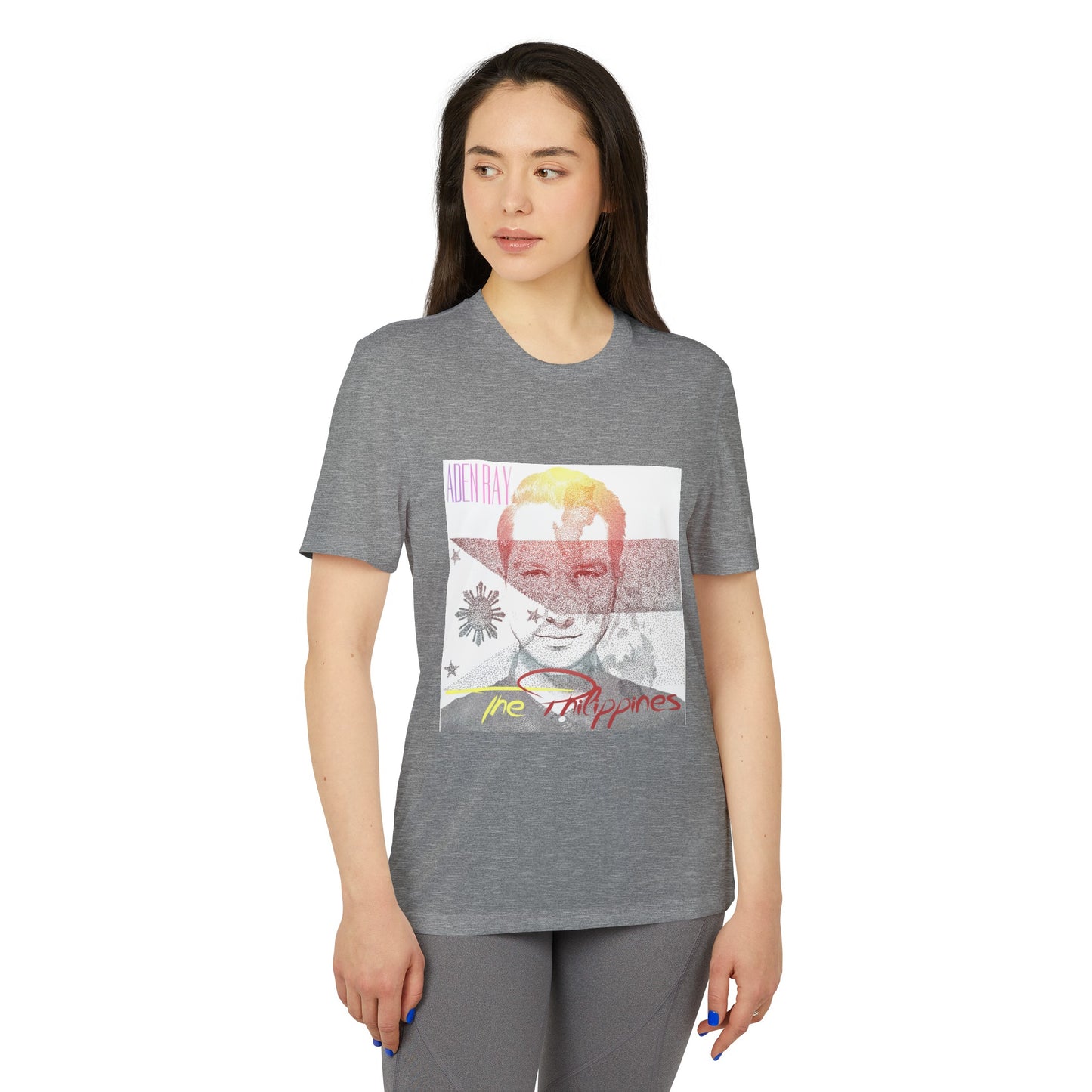 The Philippines adidas® Unisex Sport T-shirt by Aden Ray