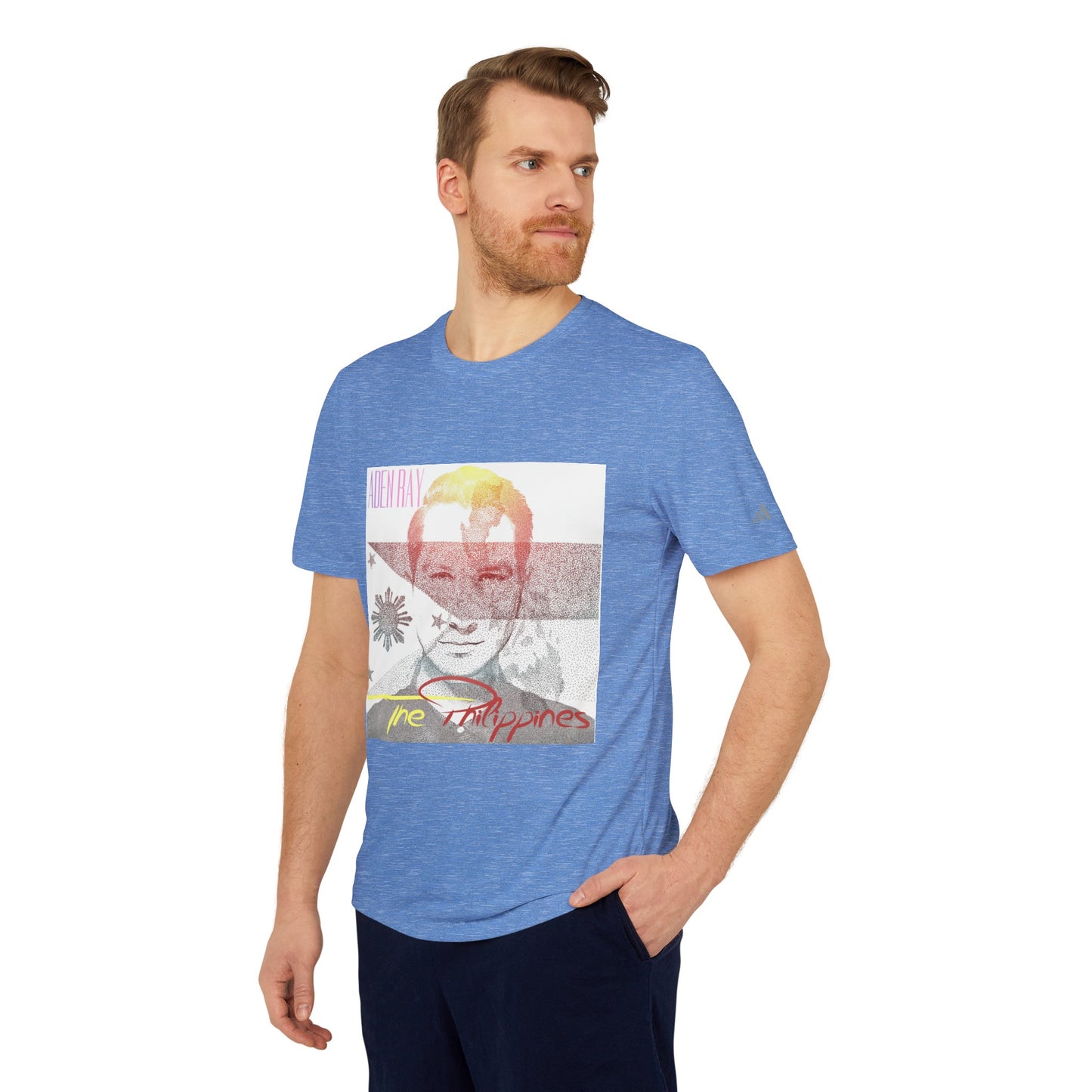 The Philippines adidas® Unisex Sport T-shirt by Aden Ray